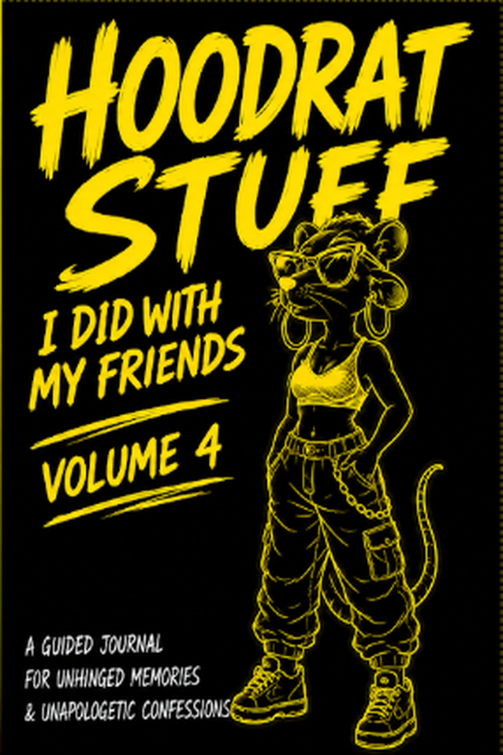 Hoodrat Stuff I Did With My Friends Volume 4 guided journal cover